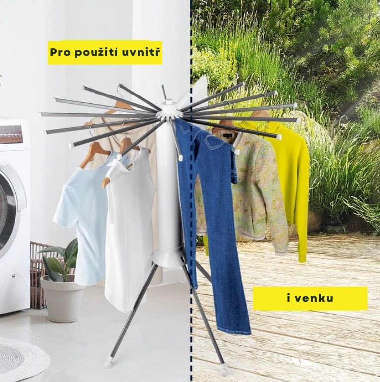 Easymaxx Vějířový sušák na prádlo s 16 rameny Octopus 19146 (5)